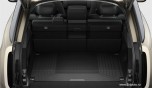 Коврик багажника Range Rover 2022 - 2024, задние кресла стандартные, в т.ч. с дополнительным рядом кресел (7 мест), со сквозным размещением грузов. Резина, без бортов, цвет: черный. Оригинал Land Rover.