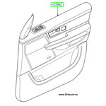 Панель отделки двери левая, цвет: TAN, на  Range Rover Sport 2010 - 2013