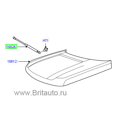 Плафон освещения салона, в торпеде, range rover 2002 - 2009