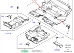 Обивка пола передняя водительская часть Range Rover 2013 - 2017, цвет: Ebony