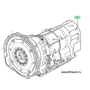 Коробка передач range rover 2013 - 2017 и range rover sport 2014 - 2017, на 4,4л Дизель. включает преобразователь