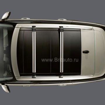 Комплект продольных рейлингов крыши Range Rover 2013 - 2018, отделка: Silver (Atlas), на стандартную колесную базу (SWB).