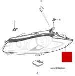 Фара передняя правая Jaguar XF 2009 - 2015, адаптивный биксенон.