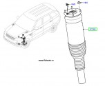 Амортизатор передний левый Range Rover 2013 - 2021, Range Rover Sport 2014 - 2021. Без ACE, с с непрерывной регуляцией амортизации вибраций. Оригинал Land Rover, в оригинальной упаковке.