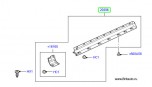 Накладка порога левая lr discovery 3 и 4, цвет: antracite