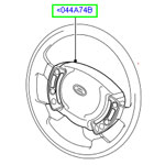 Подушка безопасности в руль range rover 2002 - 2009