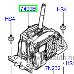 Селектор акпп range rover sport 2005 - 2009, 2010 - 2012