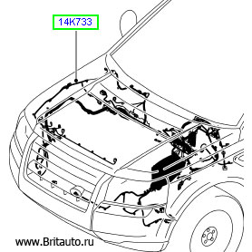 Электроповодка моторного отсека lr freelander ii