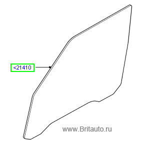 Стекло двери передней правой range rover 2002 - 2012