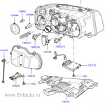 Галогенная фара левая передняя на land rover freelander ii