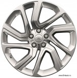 Колесный диск 9,5 х R21 Kong Sparkle Silver, светлый, на Range Rover 2013 - 2019 и Range Rover Sport 2014 - 2019.