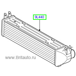 Интеркулер (промежуточный теплообменник) land rover discovery iii, iv