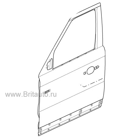 Передняя правая дверь без петель range rover sport 2005 - 2012