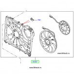 Блок вентиляторов охлаждения двигателя, с 2-мя вентиляторами, на Range Rover 2013 - 2016, на 4,4Л Дизель