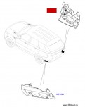 Картридж правый жестового управления, без рук, дверью багажного отделения Range Rover Sport 2014 - 2017 