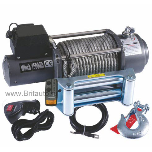 Лебедка horse winch sec15000 12v, тяговое усилие 6,8 тонн