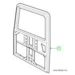 Задняя дверь lr defender 110 (багажник)