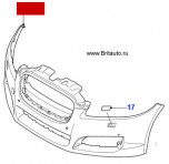 Бампер передний Jaguar XF 2009 - 2015 на 5,0Л Бензин турбонаддув.