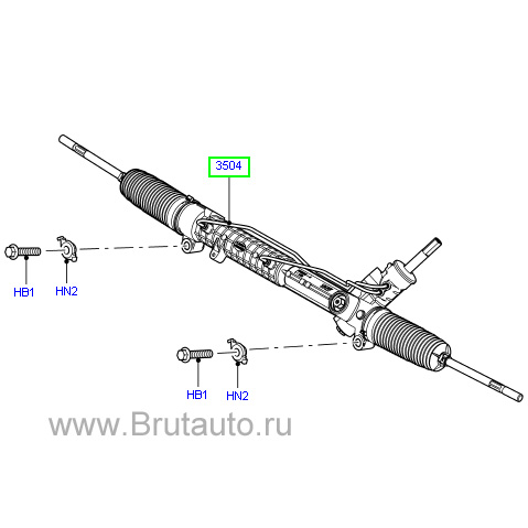 Рейка рулевого механизма Land Rover Discovery 4