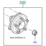 Ступица передняя в сборе с подшипником Land Rover Discovery 3 - 4, Range Rover Sport 2005 - 2012. Оригинал Land Rover.