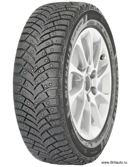 Автомобильная шина MICHELIN X-Ice North 4 225/50 R17 98T XL, зимние шины, с шипами