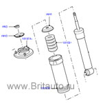Амортизатор задний левый range rover 2002 - 2009, 3,0 дизель и 4,4 бензин