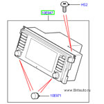 Телевизор - монитор развлекательной системы range rover 2002 - 2009