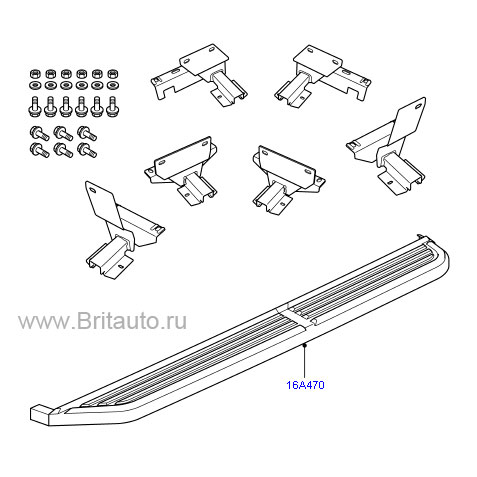 Подножка правая range rover sport 2006 - 2013