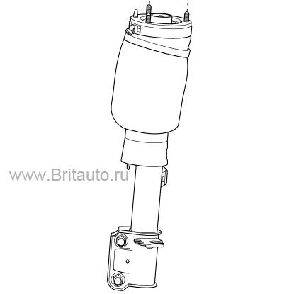 Передний амортизатор Range Rover 2002 - 2009, правый, бензин 4,2Л и 4,4Л, Дизель 3,0Л и 3,6Л, и на Range Rover 2010 - 2012 на 5,0Л Бензин