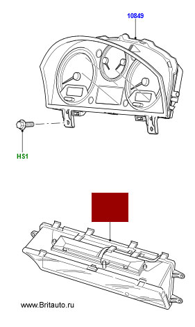 Рассеиватель панели приборов LR Discovery 3