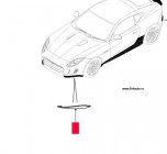 Молдинг нижний переднего бампера левый,спорт пакет купе, грунт, F-Type