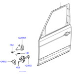 Lr011697: дверь передняя левая range rover 2010 - 2012