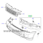 Кронштейн бампера переднего центральный левый Range Rover Sport 2005 - 2013