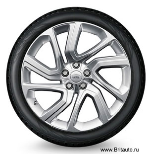 Колесо R21 Range Rover Sport 2014 - 2020 и Range Rover 2013 - 2020 в сборе: диск LR099136 + шина без шипов Michelin X-Ice Snow SUV R21 275/45 110T + датчик LR070840 + центральный колпачок. Левая сборка.