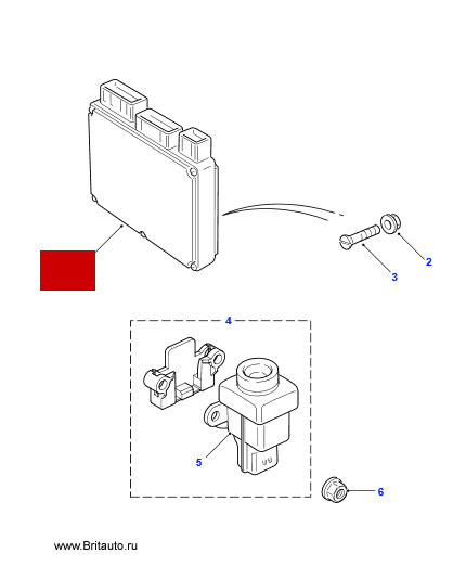 Блок управления двигателем Land Rover Freelander 2, до 2006 м.г., на 2,5Л Бензин.