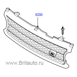 Решетка радиатора range rover 2002 - 2009 sch.