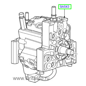 Насос впрыска топлива ТНВД Land Rover Discovery 3, 4 и range rover sport 2005 - 2013, на 2,7Л Дизель