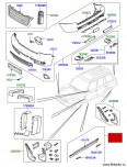 Молдинг порога левого Range Rover 2010 - 2012 Autobiography, для порогов с электроприводом складывания