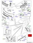 Молдинг порога левого Range Rover 2010 - 2012 Autobiography, для порогов с электроприводом складывания