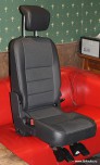 Кресло заднее в сборе LR Defender 110, кожа/текстиль, стандартное, черное, одноместная часть дивана 2-го ряда.