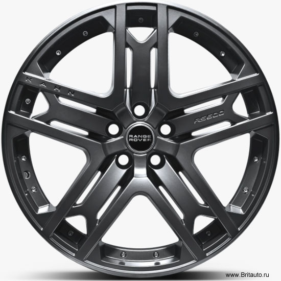 Колесный диск r22 kahn rs600 range rover evoque, range rover velar, land rover discovery sport, цвет: matt gun metal (оружейный матовый).