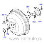 Вакумный усилитель тормозов в сборе range rover 2002 - 2009