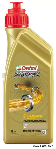 Масло моторное Castrol Power 1 2T, полусинтетическое, в расфасовке 1Л, Moto.