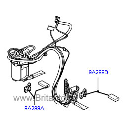 Топливный насос 4,2Л Бензин Range Rover 2002 - 2009, в сборе с датчиком. 