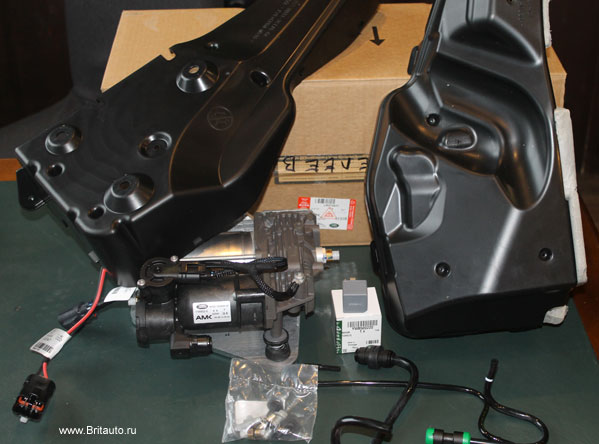 Компрессор пневмоподвески Land Rover Discovery 3 - 4, Range Rover Sport 2005 - 2013. Оригинал Land Rover, в оригинальной упаковке.