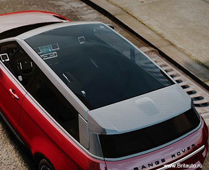 Панорамная крыша Range Rover Evoque и Land Rover Discovery Sport, поставляется в сборе: стекло, электродвигатель и штора.