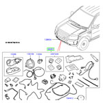 Комплект прожекторных ПТФ (противотуманных фар) на LR Freelander, полный комплект с креплениями, проводкой и т.п.