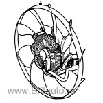 Вентилятор радиатора 3,0Л Дизель V6 Land Rover Discovery 4, Range Rover Sport 2010 - 2013. Оригинал Land Rover, в оригинальной упаковке.