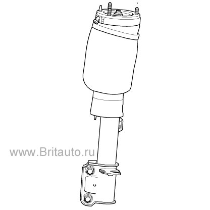Стойка переднего амортизатора правая range rover 2002 - 2009, 3,0 дизель, 4,4 бензин.