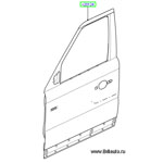 Дверь передняя правая range rover sport 2005 - 2009